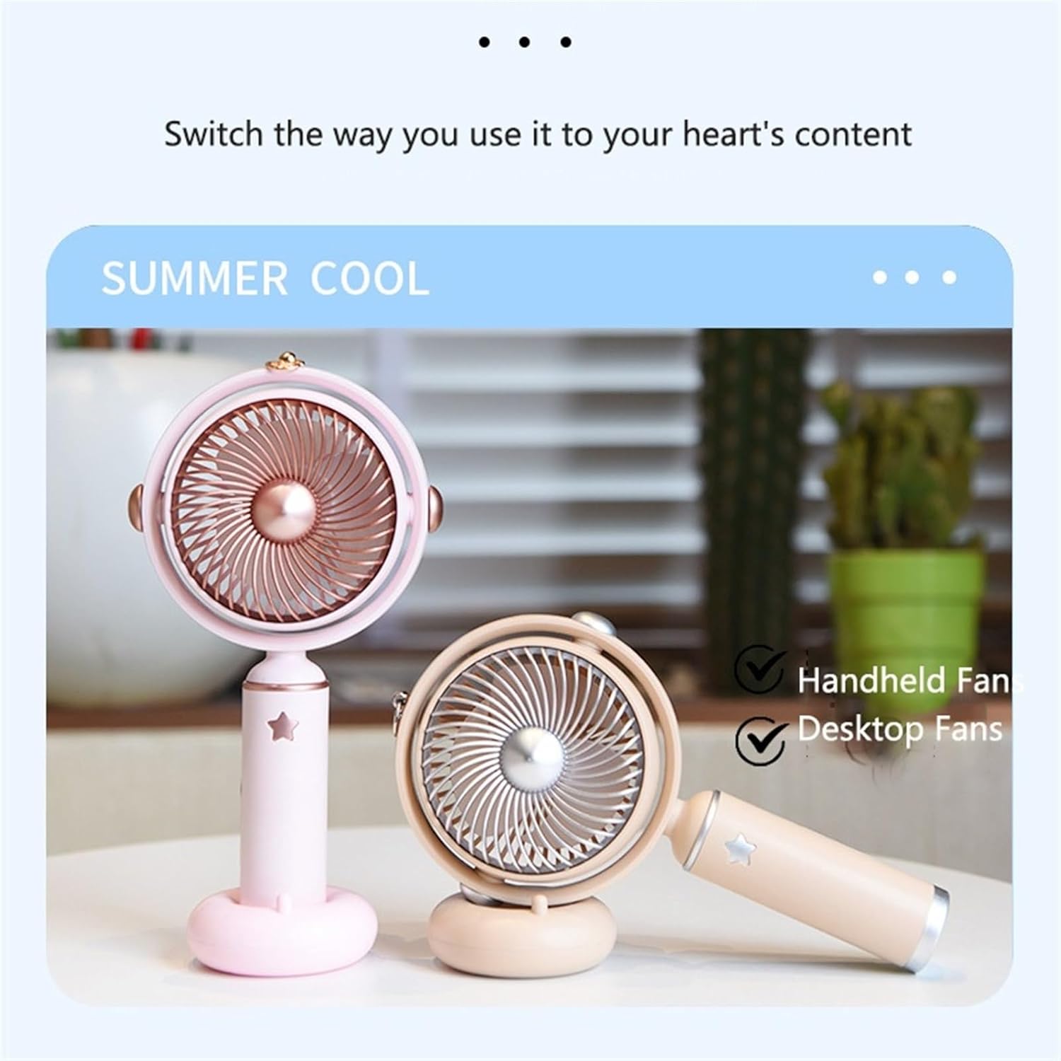 Rechargeable Hand Held Fan