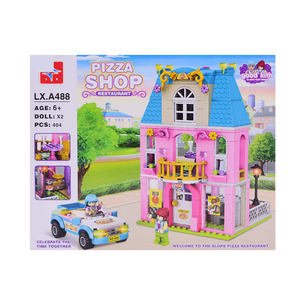 LX-A488 PIZZA SHOP RESTAURANT BLOCKS 404PC A.I