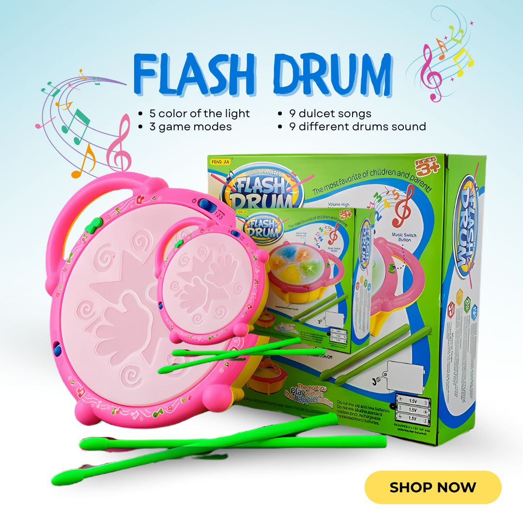 "Beat & Shine Flash Drum – Music Fun for Little Stars!"