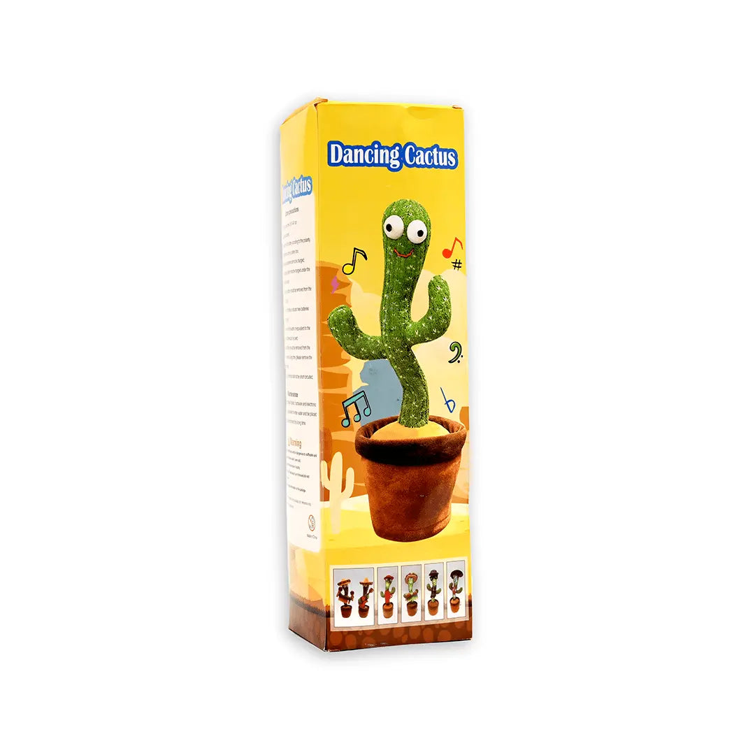 Dancing Cactus Talking Toy Plush Toys for Kids Wriggle Singing Recording Repeat What You Say Funny Education Toys for Babies Children Playing Home Decoration