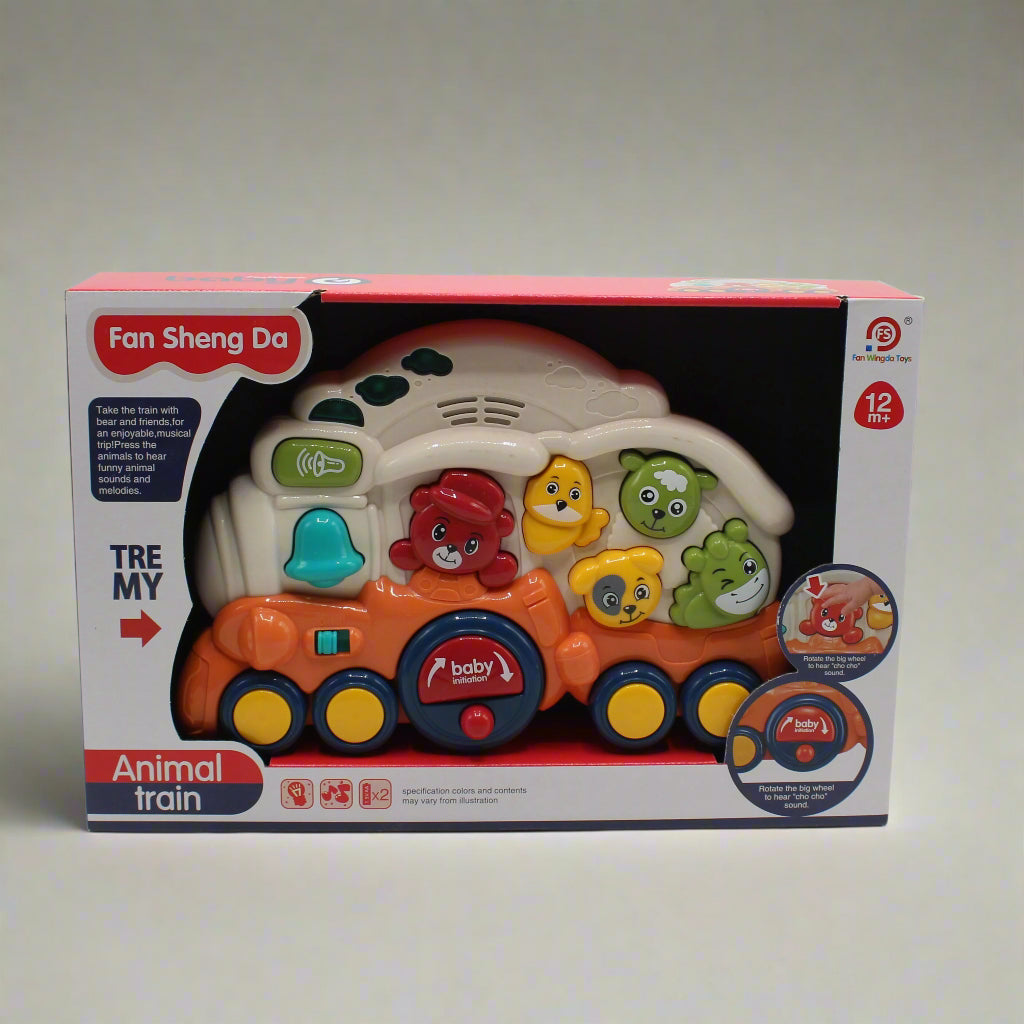 Animal Theme Baby Train with Light & Music