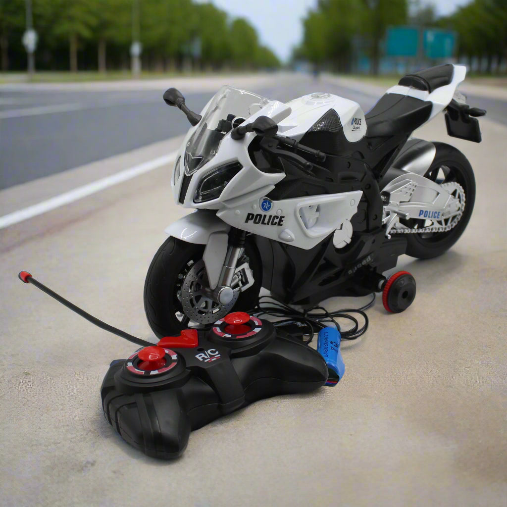 RC Police Motorcycle with Light & Sound