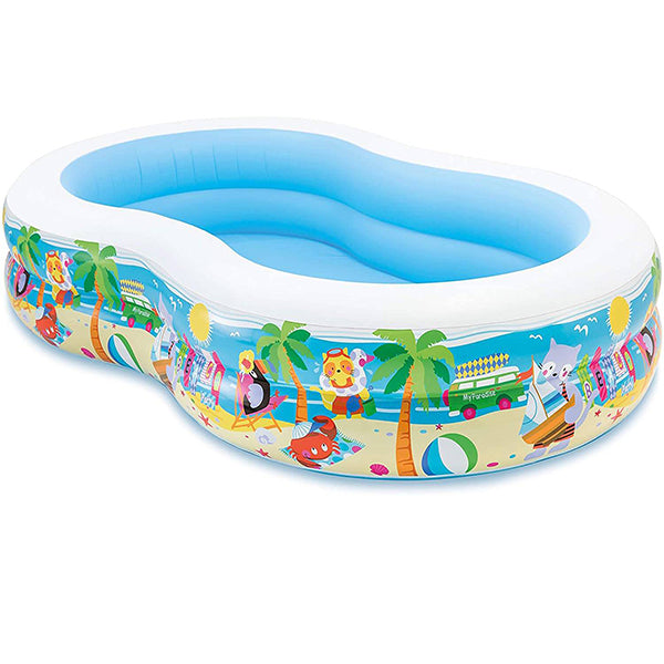 INTEX Swim Center Paradise Swimming Pool ( 103" x 63" x 18"