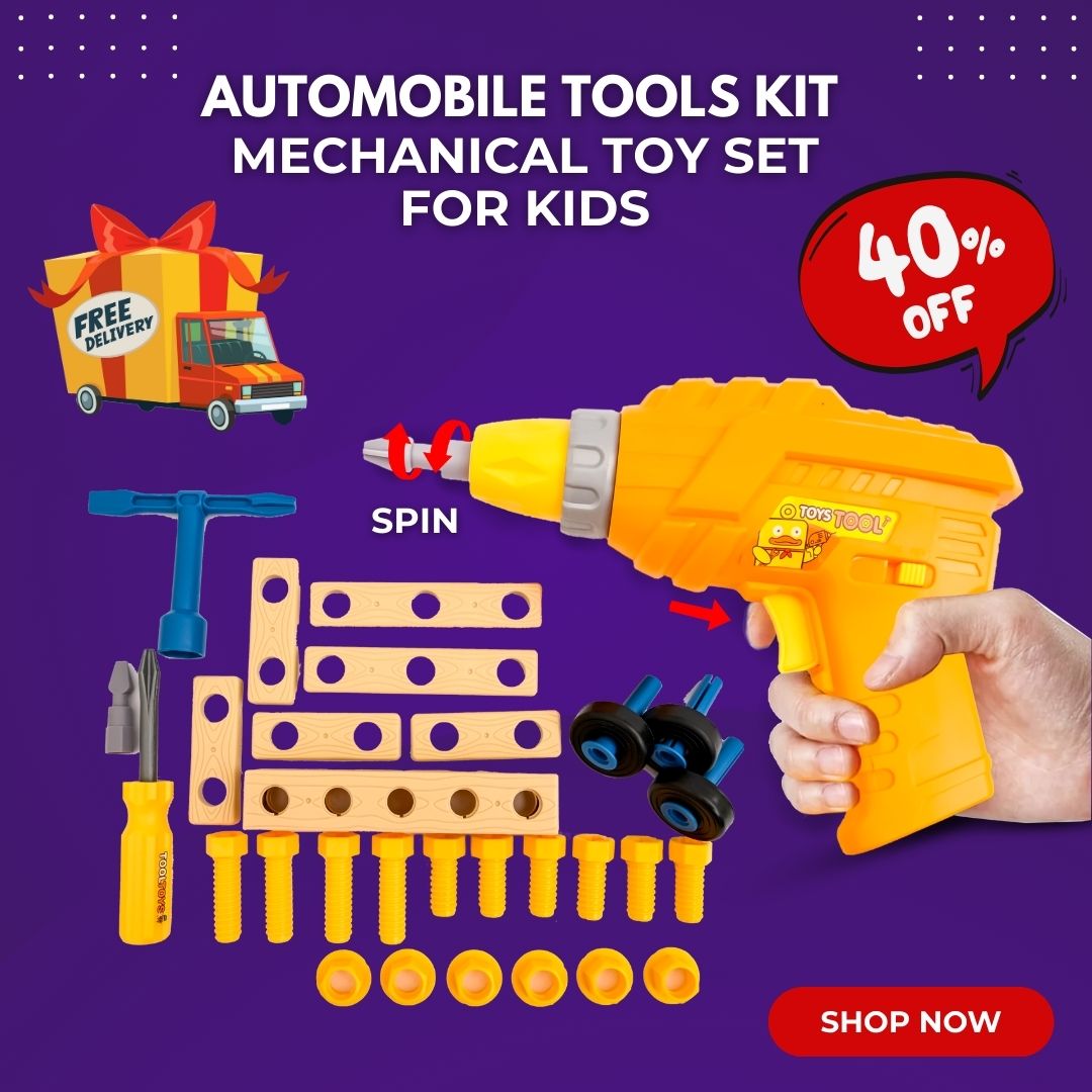Kids’ Mechanical Tool Kit – Build, Create & Play