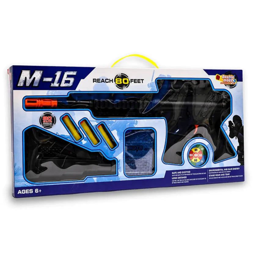 M16 Gun with foam and jelly bullets for kids