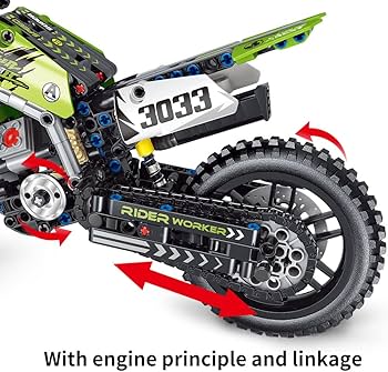 Motorcycle Toy Building Block Set  STEM Construction Kit for Boys, Girls and Adults 476 Pieces