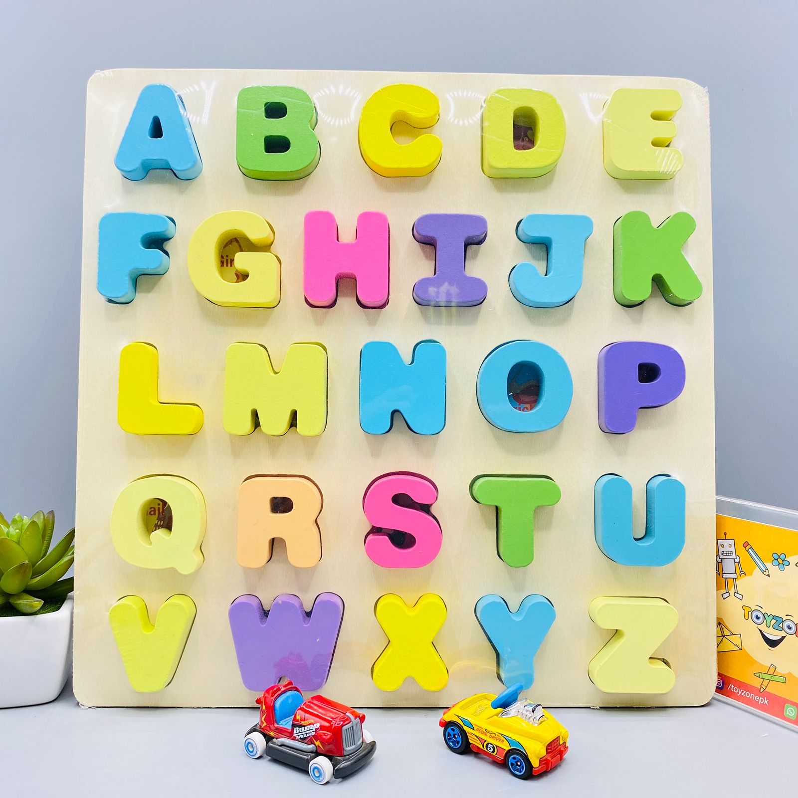 Wooden Alphabet Board