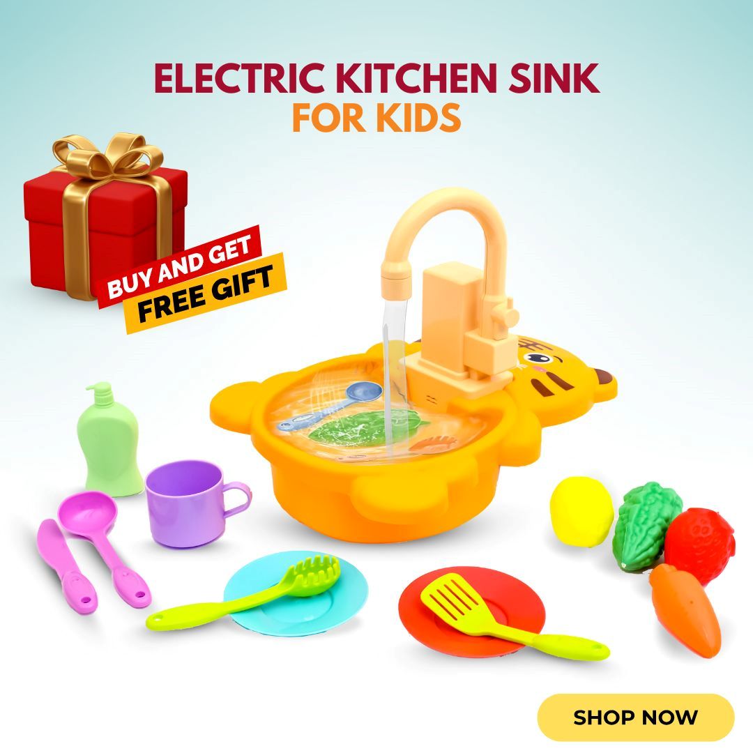 🍴 Kids' Kitchen Sink Playset – Wash, Learn & Play! 🌟