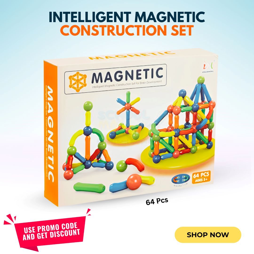Magnetic Building Set – Creative Brain-Boosting Toy for Kids"