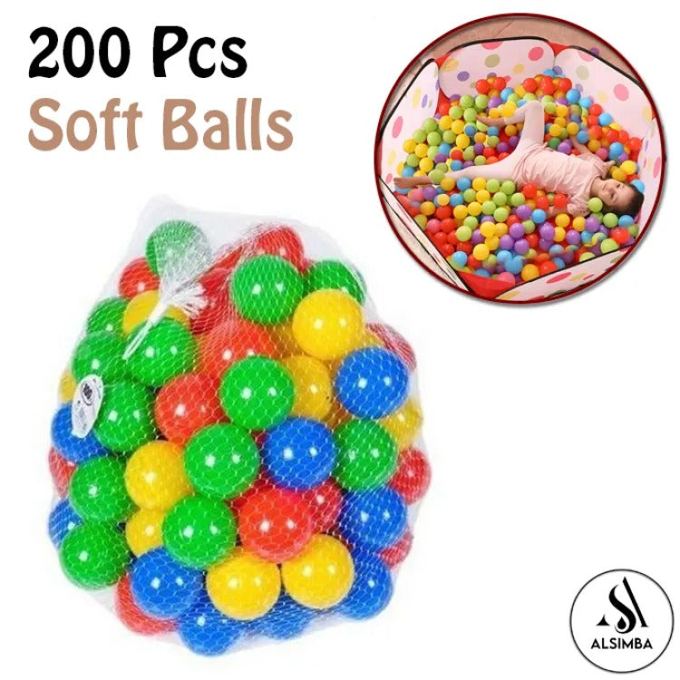 🎾 200Tent House Rubber Balls | Ultimate Playtime Fun for Kids and Pets 🐶🎉