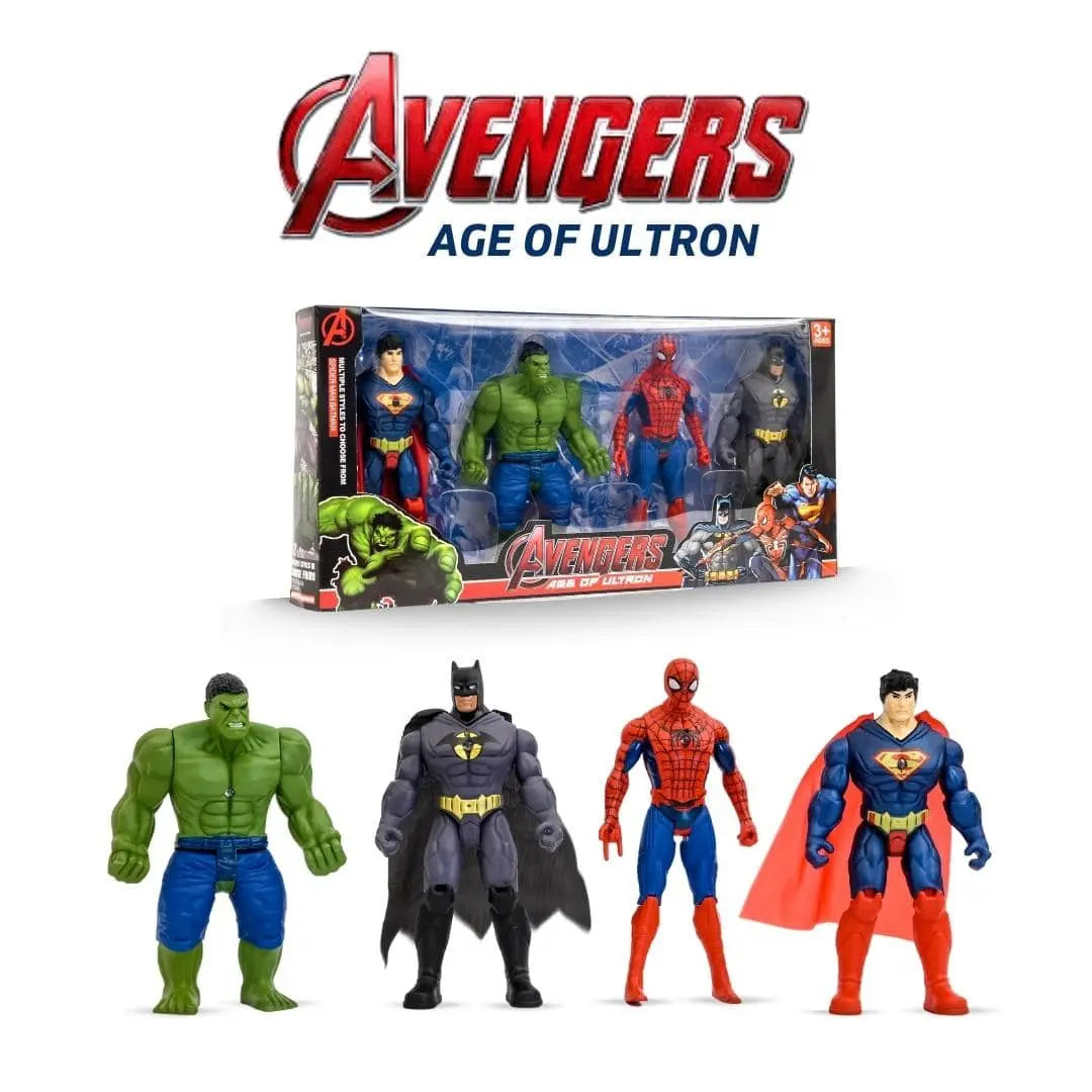Pack Of 4 - Avengers Super Hero Action Figure Toys For Kids and Boys