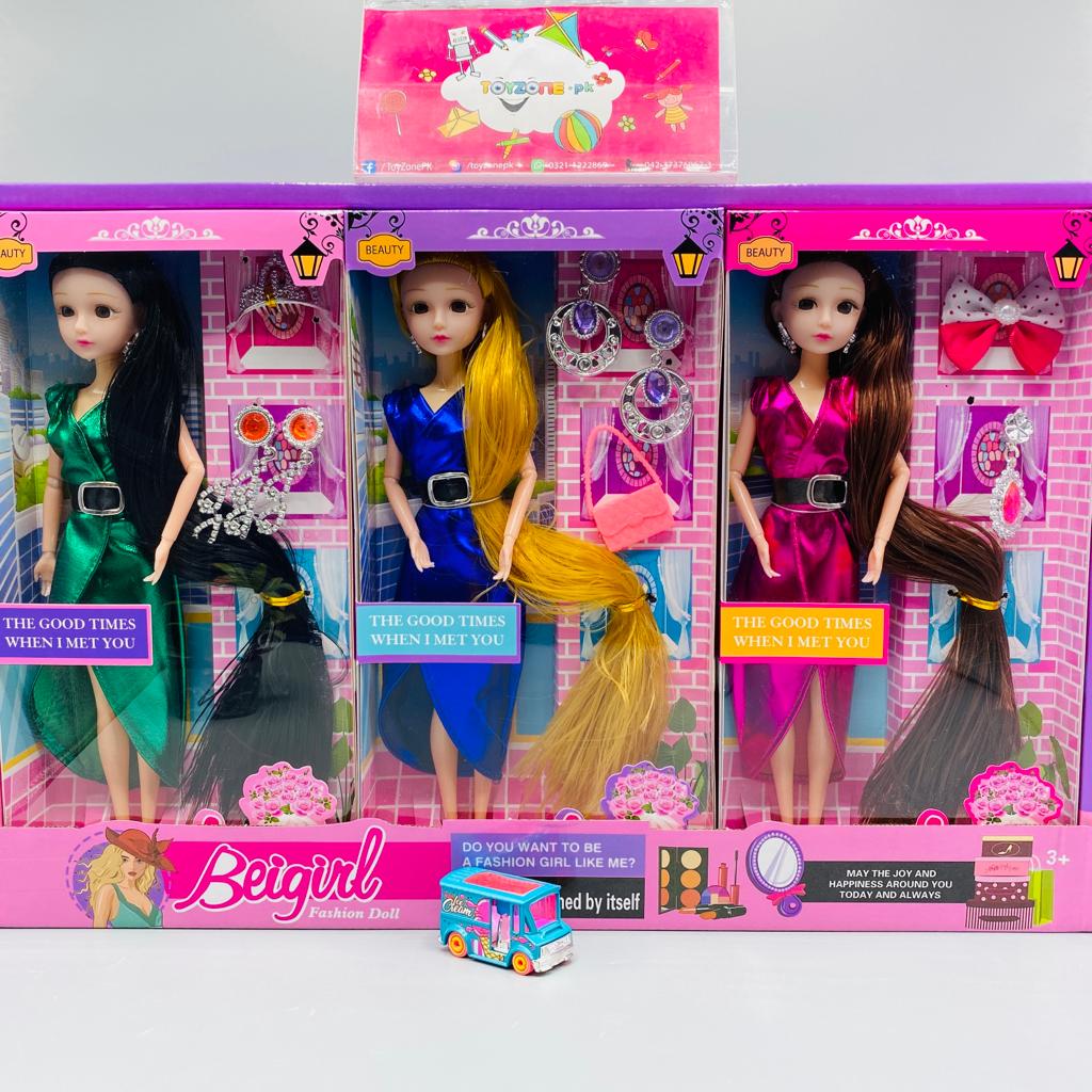 Beigirl Long Hair Fashion Doll With Accessories Assortment ( 1 Piece )