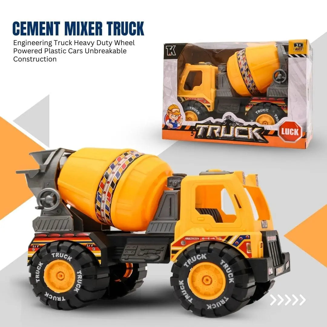 Big Size Kids Plastic cement  Mixer Dump Truck Sliding Engineering Toy Slide Truck Toy 