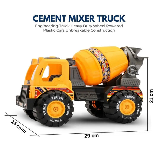 Big Size Kids Plastic cement Mixer Truck Sliding Engineering Toy Slide Truck Toy