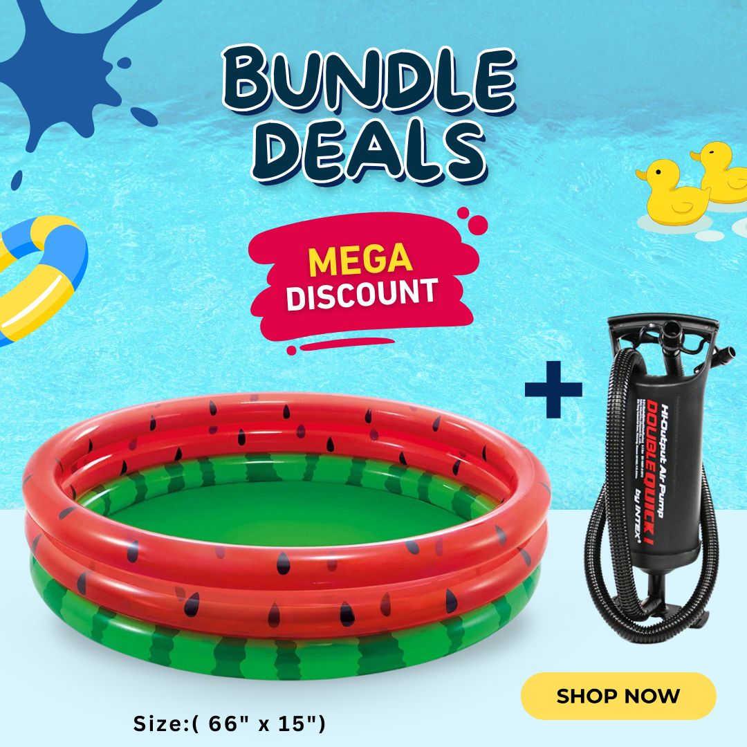 "Splash into Summer Fun! 🏖️ MEGA DISCOUNT on Watermelon Pool + Pump Bundle 💦🍉"