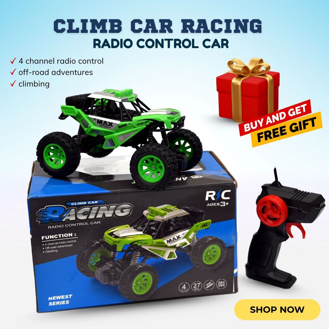 "Extreme Climber RC Car Green Beast 4x4 RC Car – Off-Road Action for Little Racers!"
