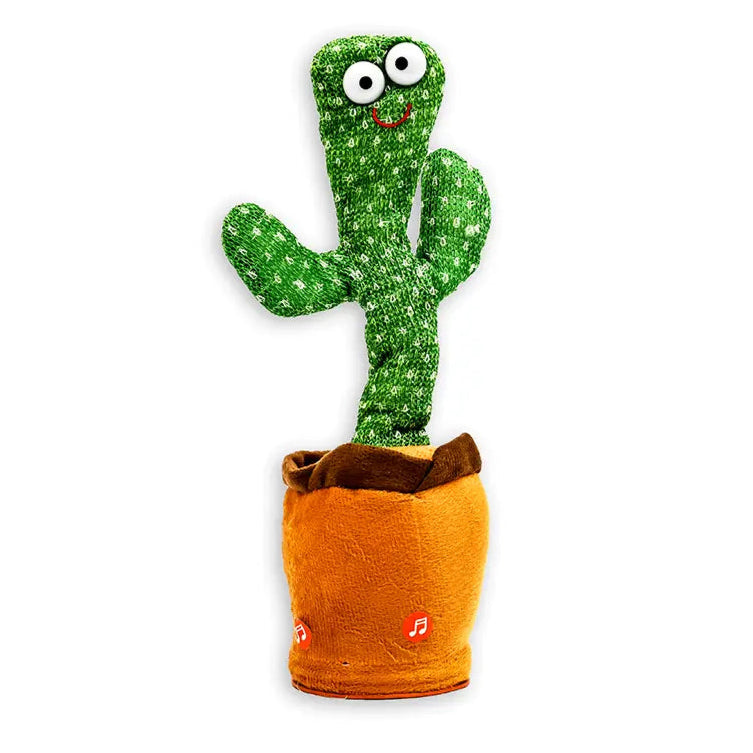 Dancing Cactus Talking Toy Plush Toys for Kids Wriggle Singing Recording Repeat What You Say Funny Education Toys for Babies Children Playing Home Decoration