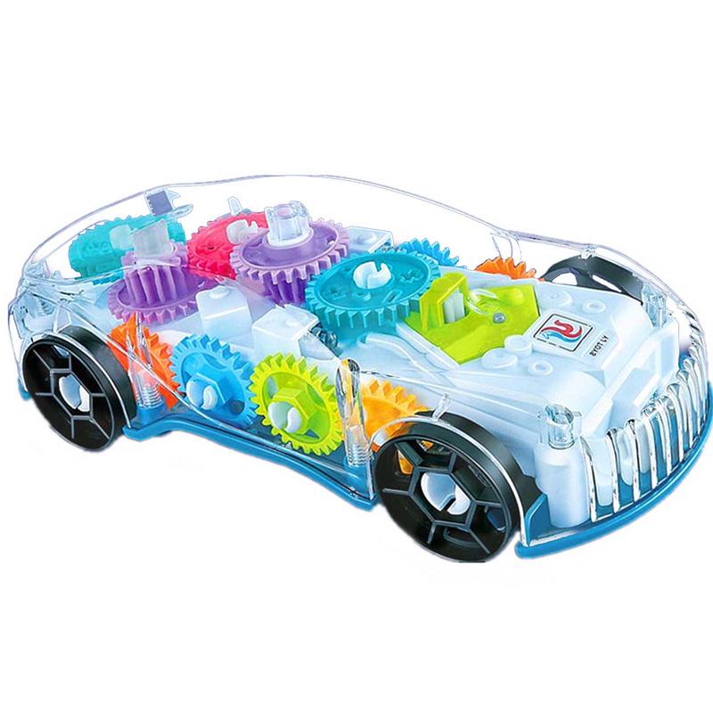 Transparent Gear Racing Car With Light And Music