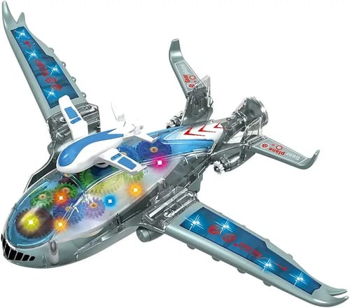 Toy Gear Plane with Lights & Music for Kids | Safe & Fun Gift for Toddlers