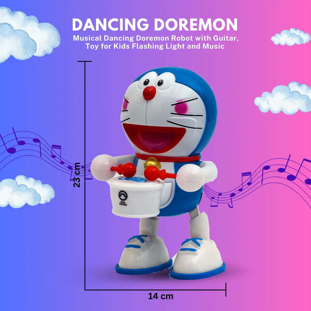 Musical Dancing Happy Doraemon  Little Drummer