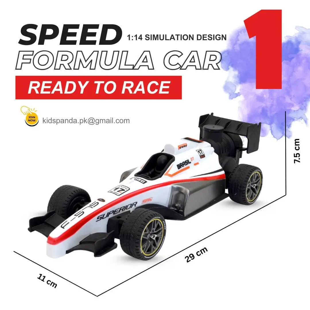 F1 High-Speed Remote Control Car for Kids - Rechargeable Rc Vehicle