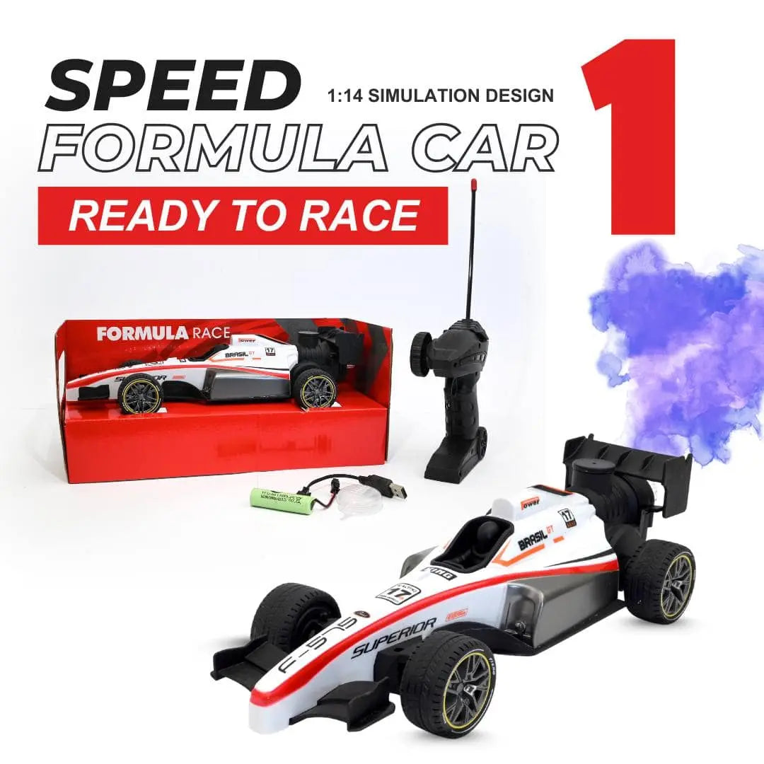 F1 High-Speed Remote Control Car for Kids - Rechargeable Rc Vehicle