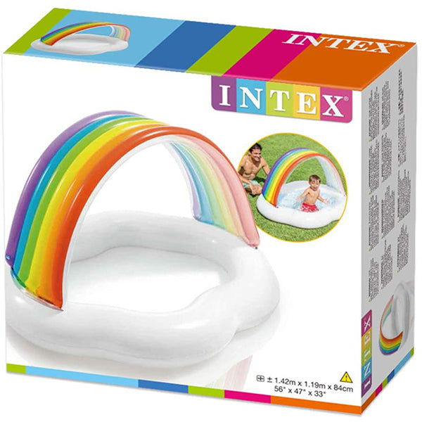 INTEX Rainbow Cloud Baby Pool 142 x 119 x 84cm