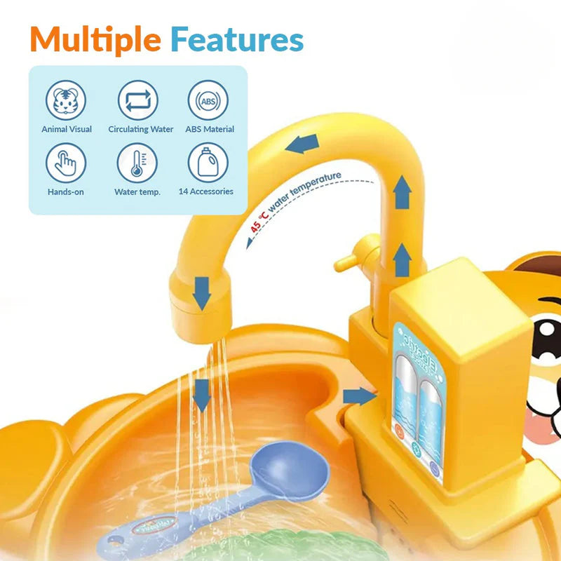 🍴 Kids' Kitchen Sink Playset – Wash, Learn & Play! 🌟