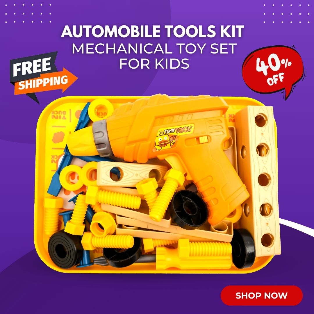 Kids’ Mechanical Tool Kit – Build, Create & Play
