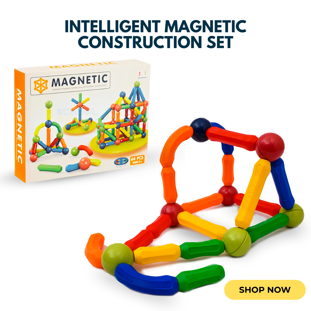 Magnetic Building Set – Creative Brain-Boosting Toy for Kids"
