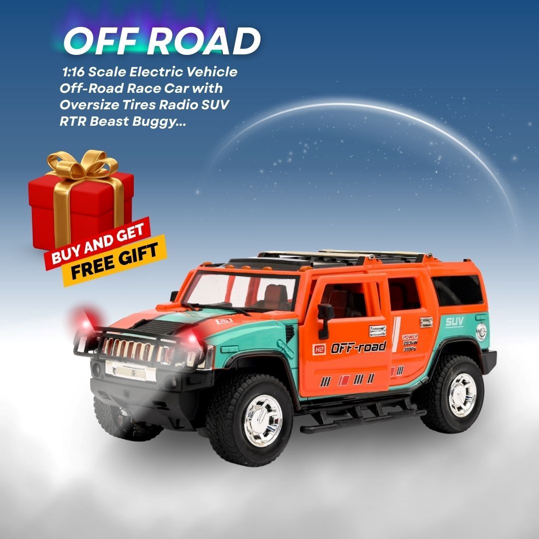 OFF-ROAD Super Rechargeable RC Hummer Car - Opening Doors