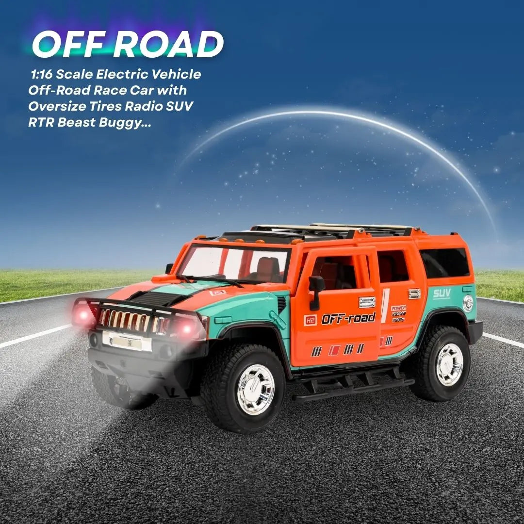 OFF-ROAD Super Rechargeable RC Hummer Car - Opening Doors