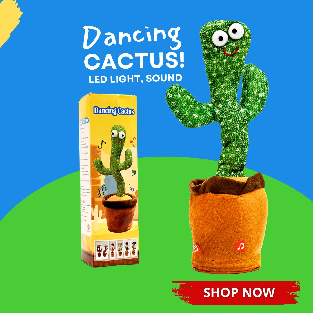 Dancing Cactus Talking Toy Plush Toys for Kids Wriggle Singing Recording Repeat What You Say Funny Education Toys for Babies Children Playing Home Decoration